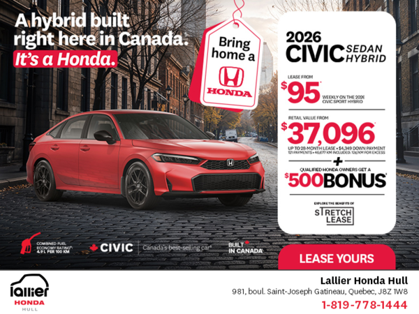Get the 2026 Honda Civic Sedan Hybrid!