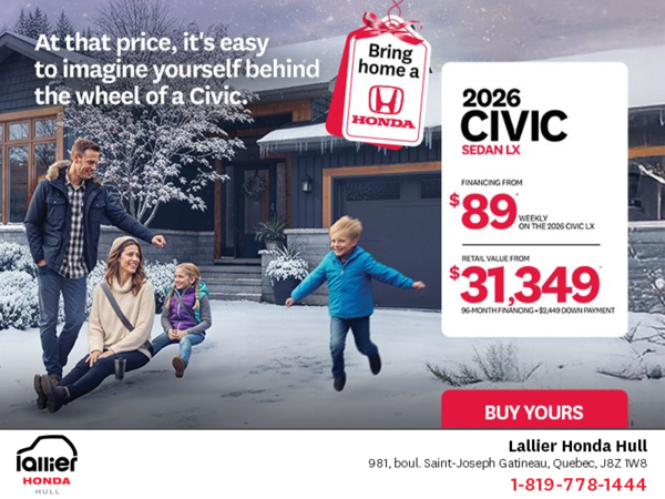 Get the 2026 Honda Civic Sedan!