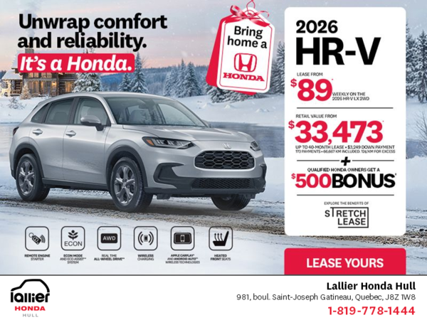 Get the 2026 Honda HR-V!