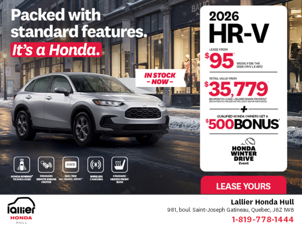Get the 2026 Honda HR-V!