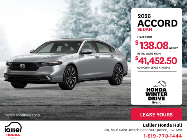 Get the 2026 Honda Accord!