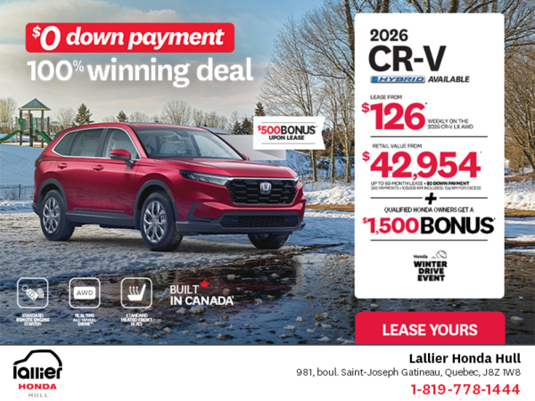 Get the 2026 Honda CR-V!