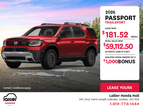 Get the 2026 Honda Passport!