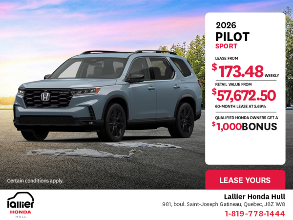 Get the 2026 Honda Pilot!