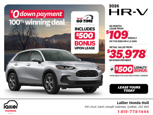 Get the 2026 Honda HR-V!