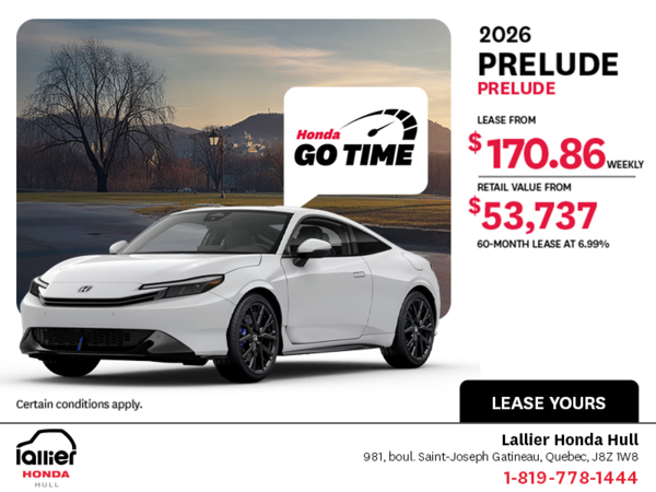 Get the 2026 Honda Prelude!
