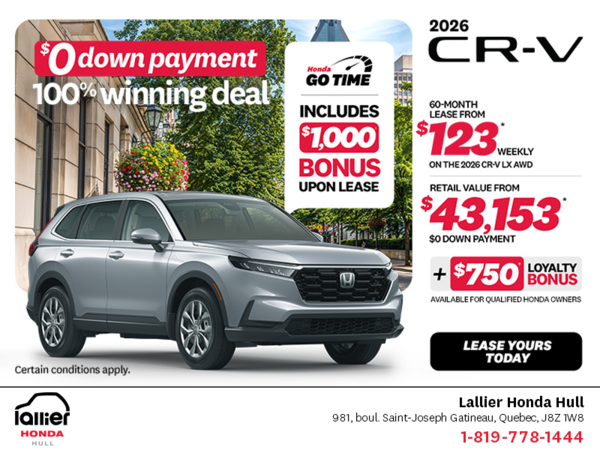 Get the 2026 Honda CR-V!