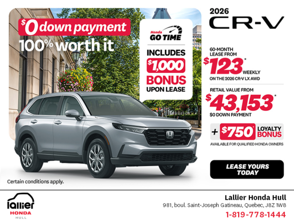 Get the 2026 Honda CR-V!