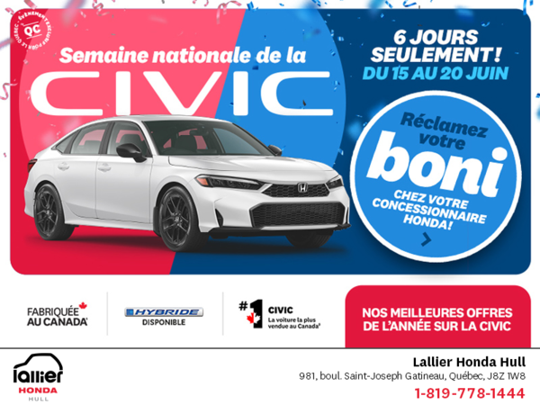 L'événement mensuel Honda !
