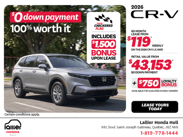 Get the 2026 Honda CR-V!