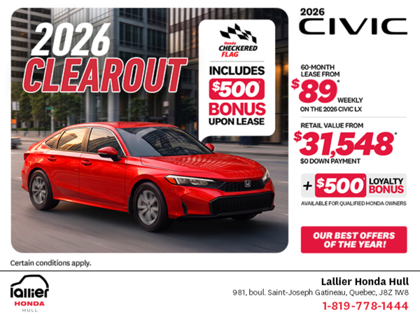 Get the 2026 Honda Civic!