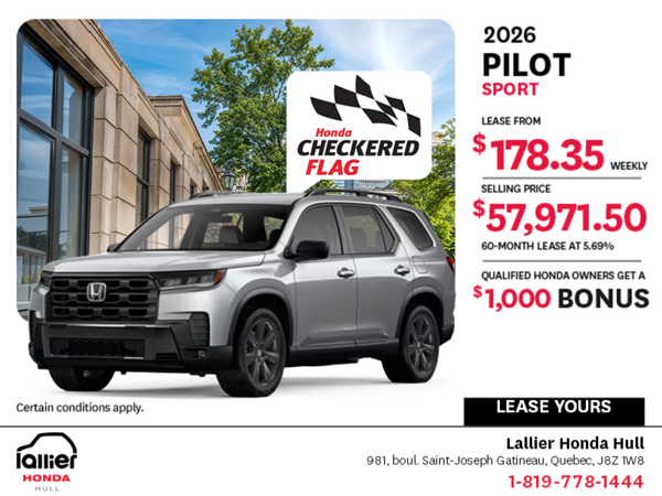 Get the 2026 Honda Pilot!