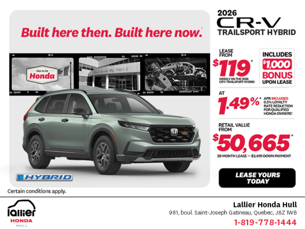 Get the 2026 Honda CR-V Hybrid!
