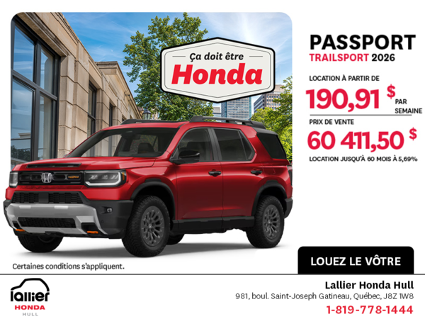Honda Passport 2026