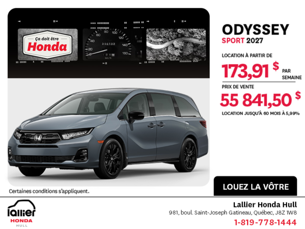 Honda Odyssey 2027