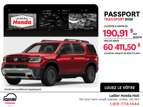 Honda Passport 2026