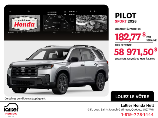 Honda Pilot 2026