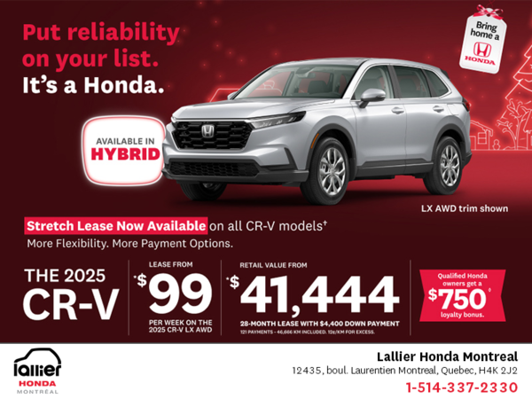 Get the 2025 Honda CR-V!