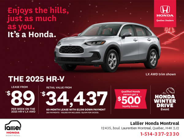 Get the 2025 Honda HR-V!