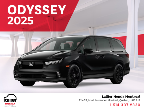 Get the 2025 Honda Odyssey!