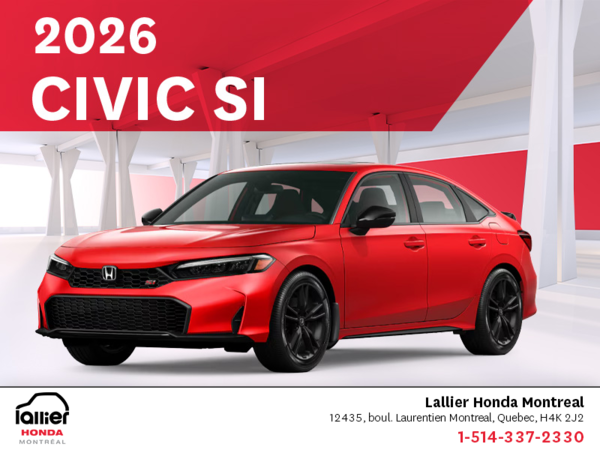 Get the 2026 Honda Civic Si!
