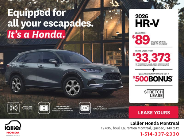Get the 2026 Honda HR-V!
