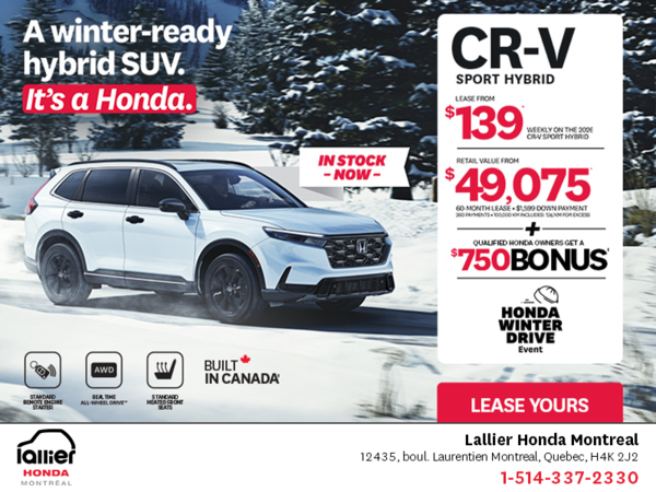 Get the 2026 Honda CR-V Hybrid!