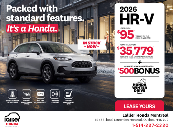 Get the 2026 Honda HR-V!