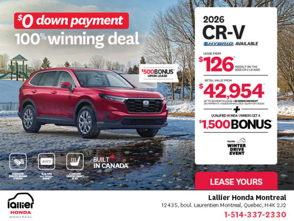 Get the 2026 Honda CR-V!