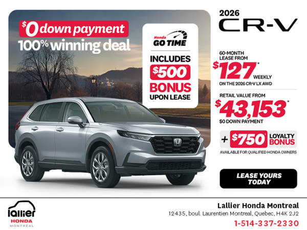 Get the 2026 Honda CR-V!