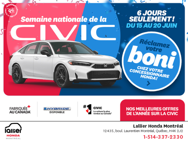 L'événement mensuel Honda !