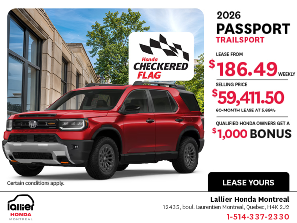 Get the 2026 Honda Passport!