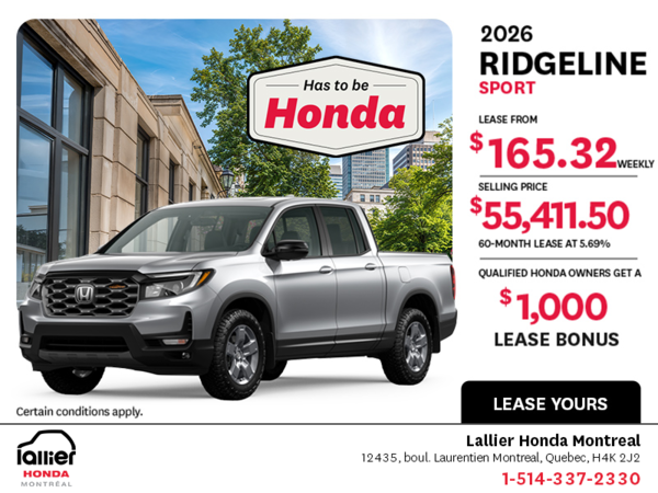2026 Honda Ridgeline