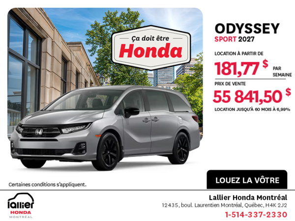 Honda Odyssey 2027