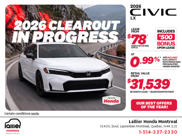 2026 Honda Civic Sedan