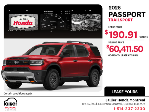 2026 Honda Passport