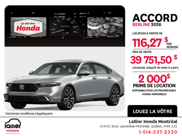 Honda Accord 2026