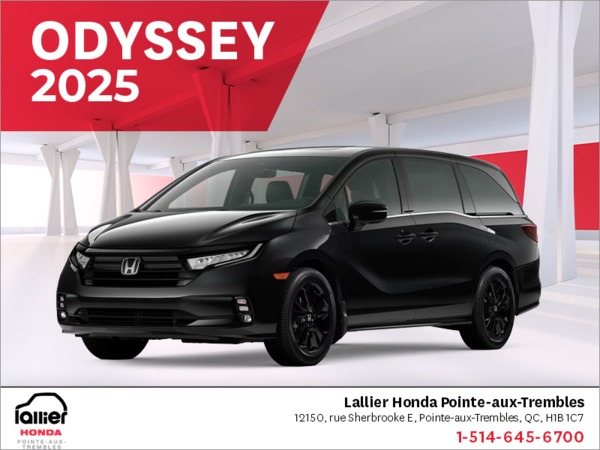 Obtenez le Honda Odyssey 2025 !