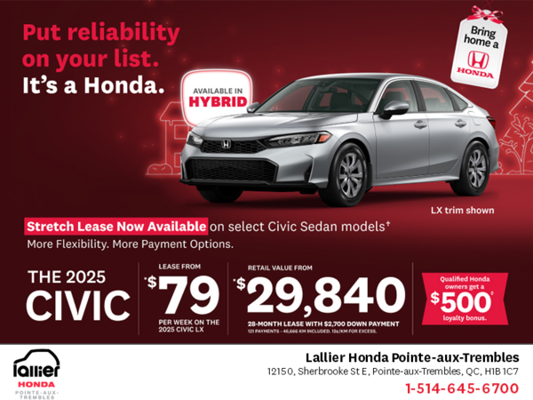 Get the 2025 Honda Civic!