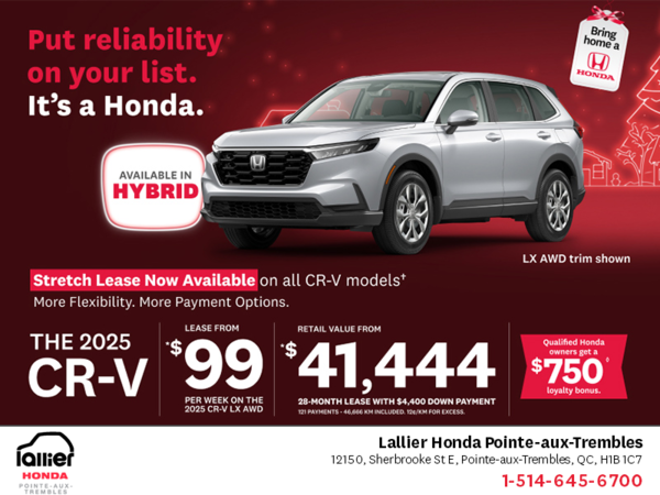 Get the 2025 Honda CR-V!