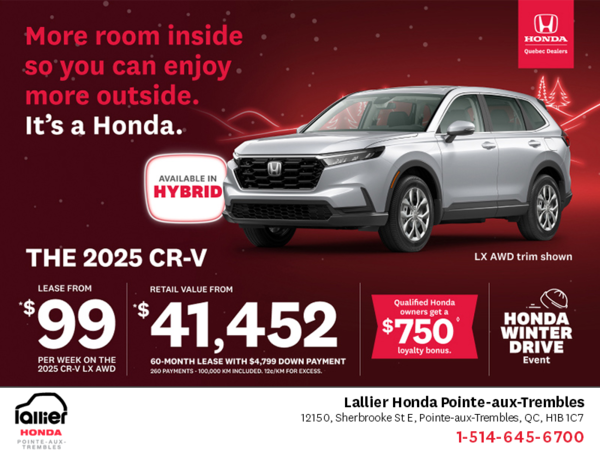 Get the 2025 Honda CR-V!