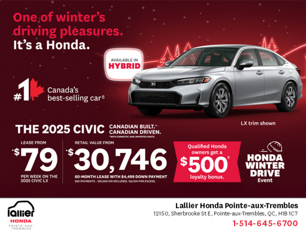 Get the 2025 Honda Civic!