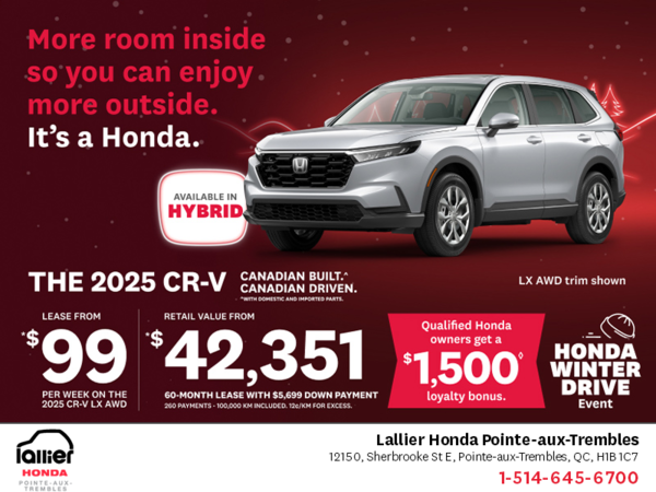 Get the 2025 Honda CR-V!