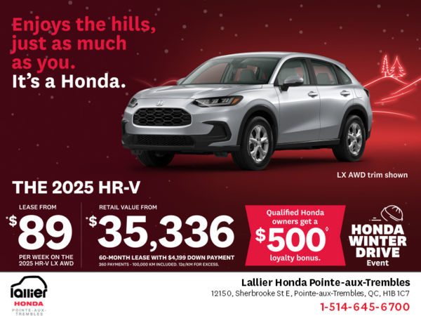 Get the 2025 Honda HR-V!