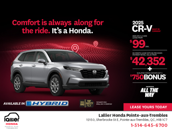 Get the 2025 Honda CR-V!