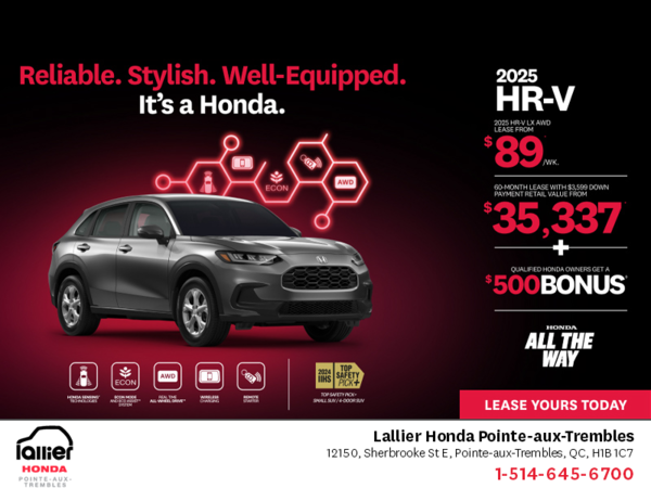 Get the 2025 Honda HR-V!