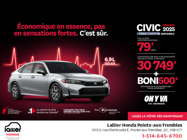 L'événement mensuel Honda !
