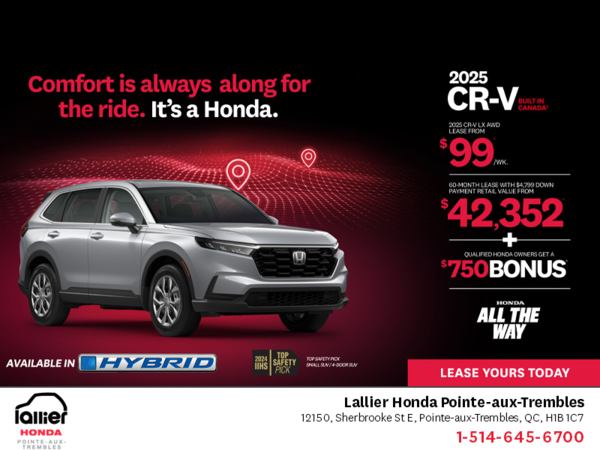 Get the 2025 Honda CR-V!