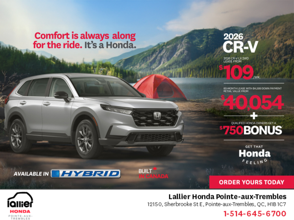 Get the 2026 Honda CR-V!