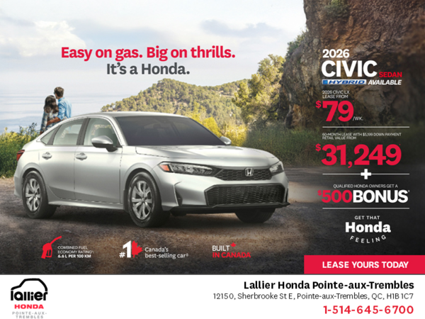 Get the 2026 Honda Civic Sedan!